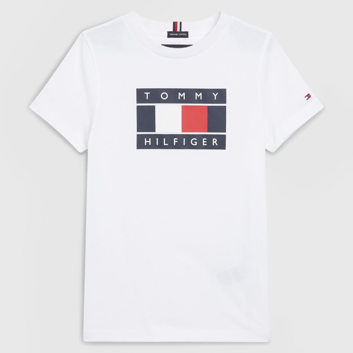 TOMMY HILFIGER - Polera Logo Big Box Blanco Tommy Hilfiger