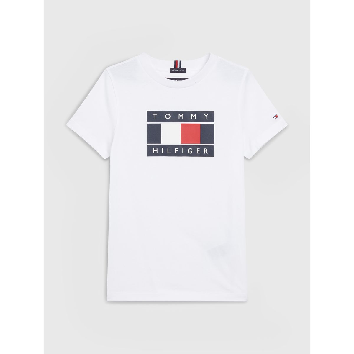 TOMMY HILFIGER - Polera Logo Big Box Blanco Tommy Hilfiger