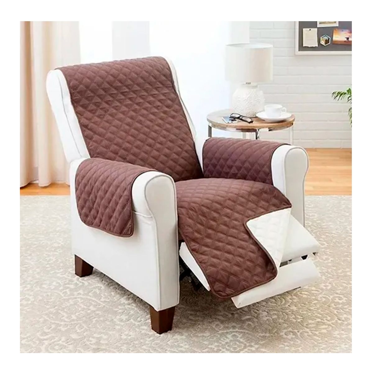 GENERICO - Funda Cubre Sofa De 1 Cuerpo Reversible