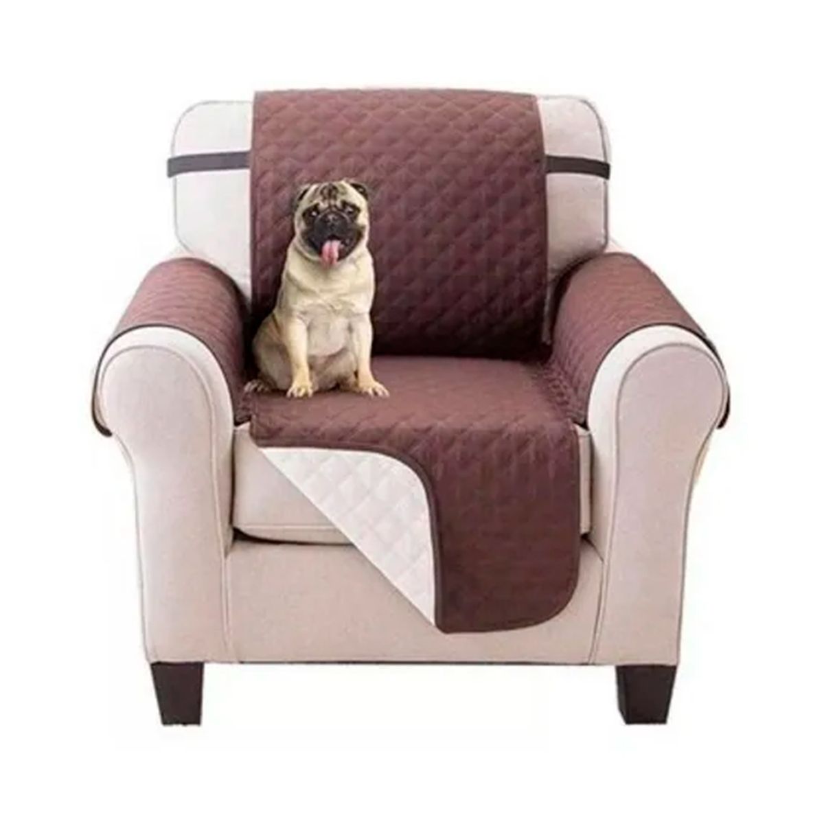 GENERICO - Funda Cubre Sofa De 1 Cuerpo Reversible