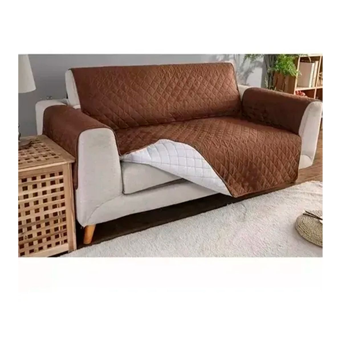 GENERICO - Funda Cobertor Sofa 2 Cuerpos Reversible