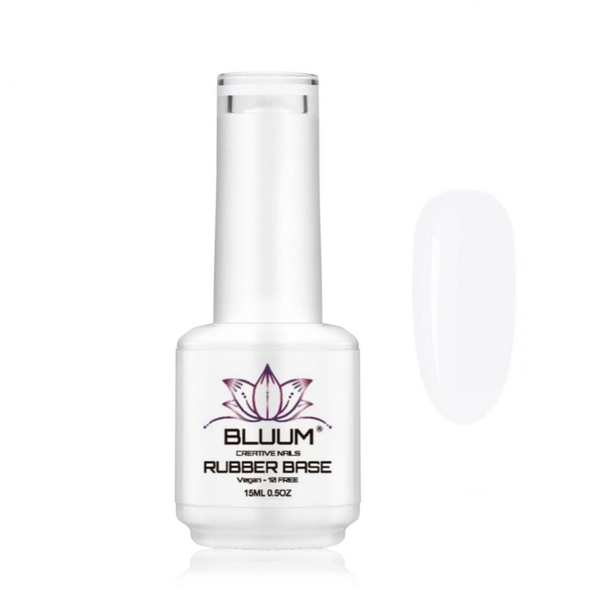 BLUUM - Base Rubber Permanente Blanca 15ml…