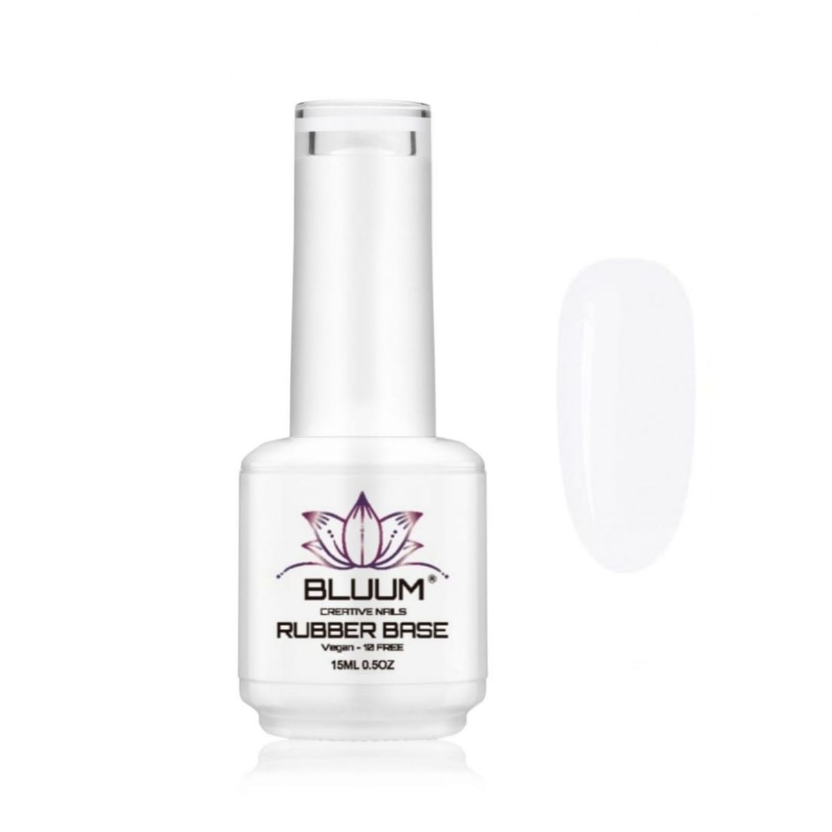 BLUUM - Base Rubber Permanente Blanca 15ml…