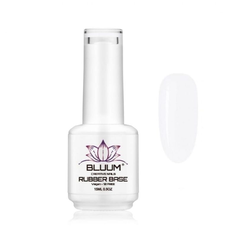 BLUUM - Base Rubber Permanente Blanca 15ml…