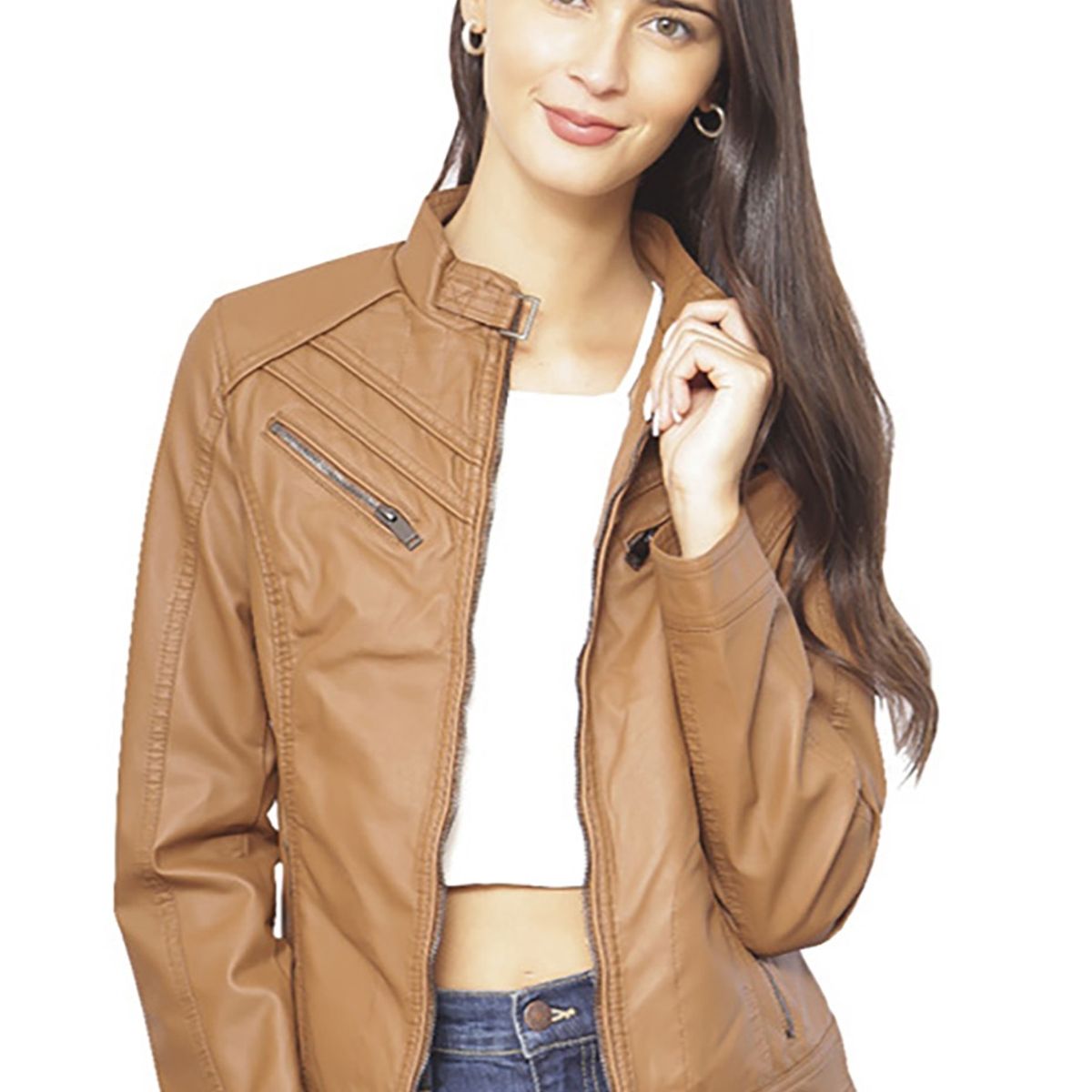 TODOPIEL - Chaqueta de Ecocuero Mujer Café Todopiel