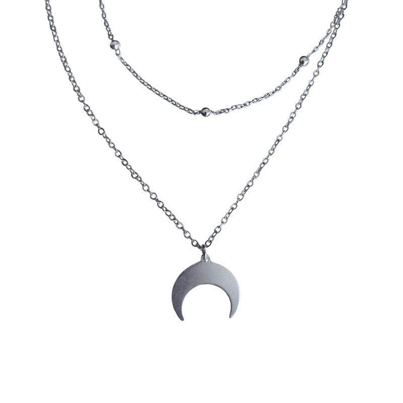 AMKALE - Collar Doble de Plata