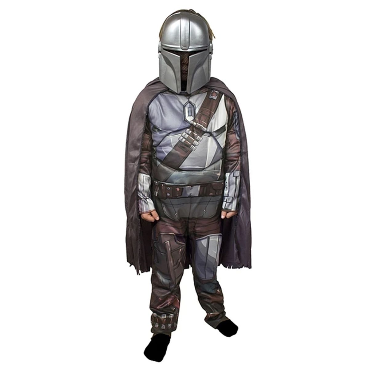 MARVEL - Disfraz Mandalorian Star Wars Músculos Talla 4-6 años