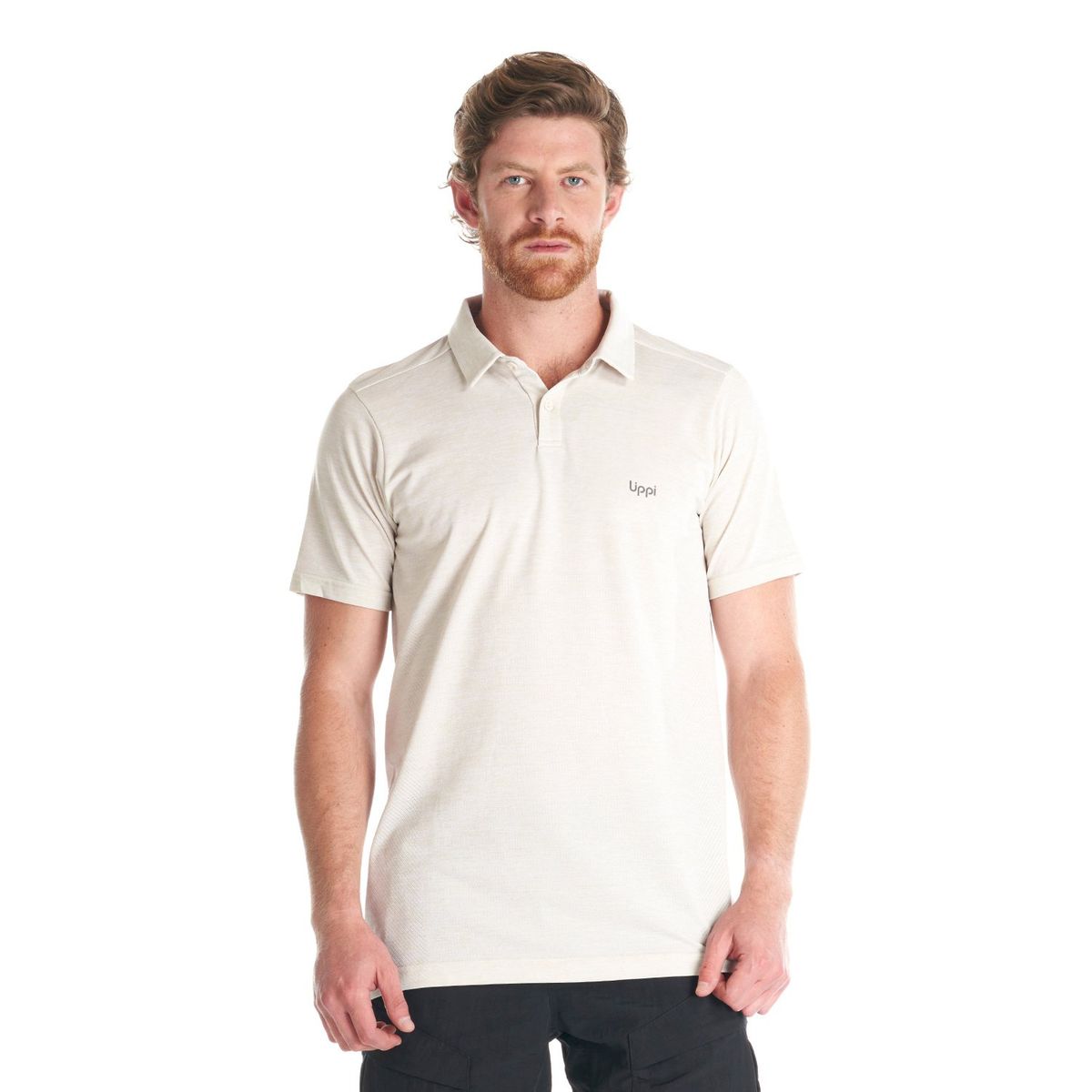LIPPI - Polera Hombre B-Classic Seamless Polo Grafito Lippi