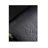 Papel Mural Texturizado Autoadhesivo Rollo 10mt X 60cm Madera Negro