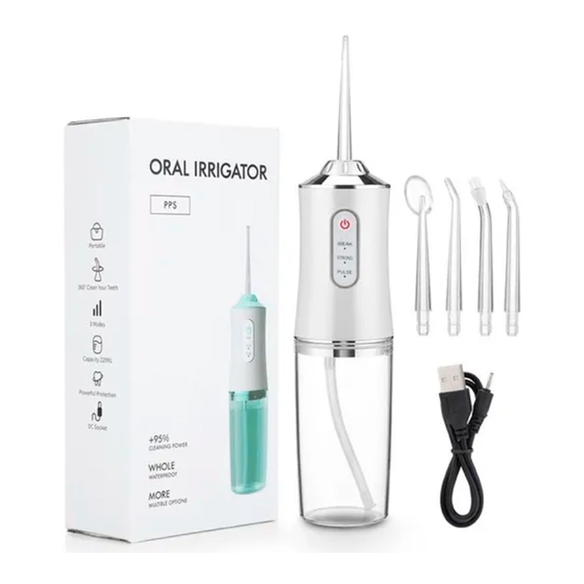 GENERICO - Limpiador De Dientes Irrigador Dental Blanco