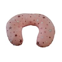 Cojín Lactancia - Palo Rosa Estrellas con Palo Rosa Liso