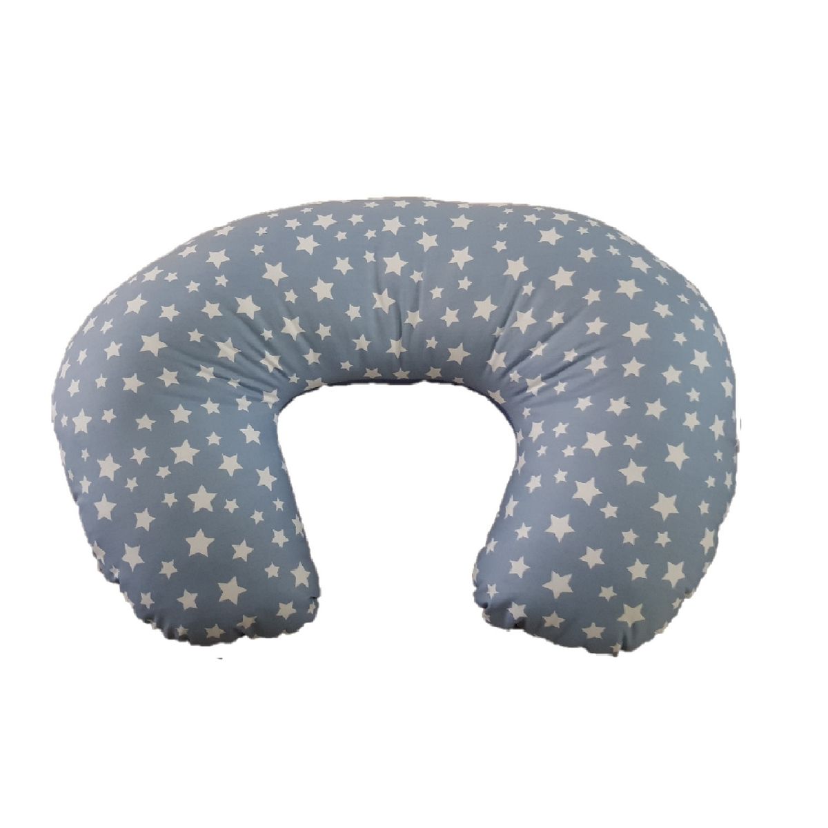 GENERICO - Cojín Lactancia - Azul Jeans Estrellas - Azul Jeans Liso