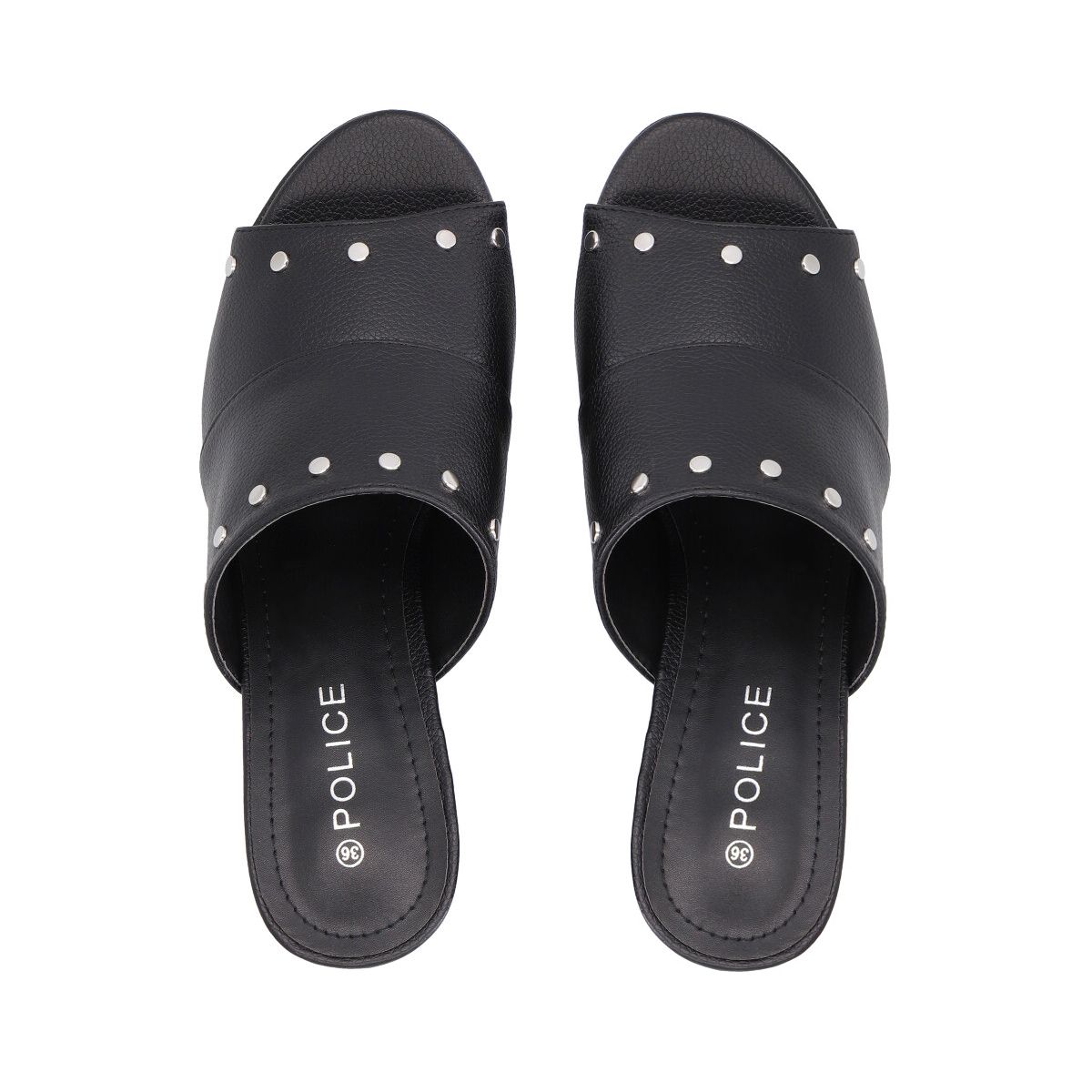 POLICE - Sandalia Mujer Negro Sasha  Police