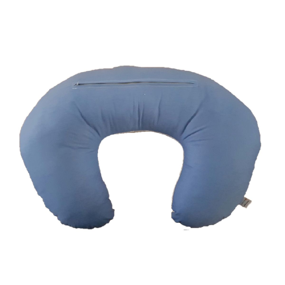 GENERICO - Cojín Lactancia - Azul Elefante Blanco - Azul Jeans Liso