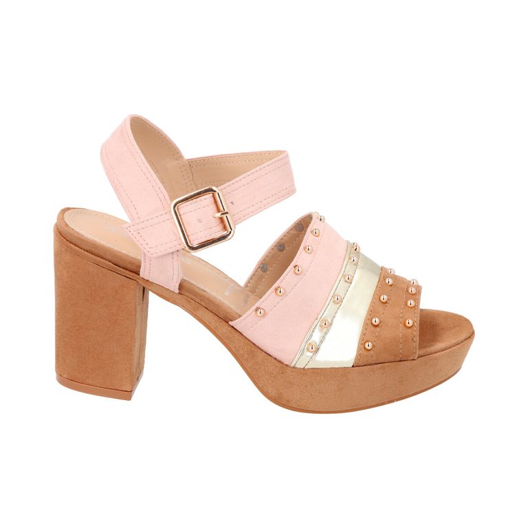 Sandalia Mujer Camel Rene