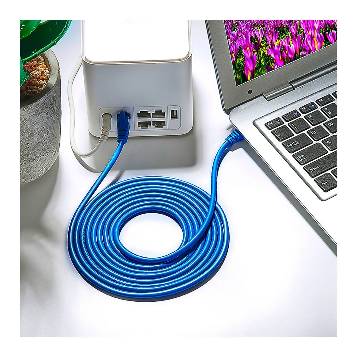 GENERICO - Cable Red Utp Categoria 6 15 Metros Conector Rj45