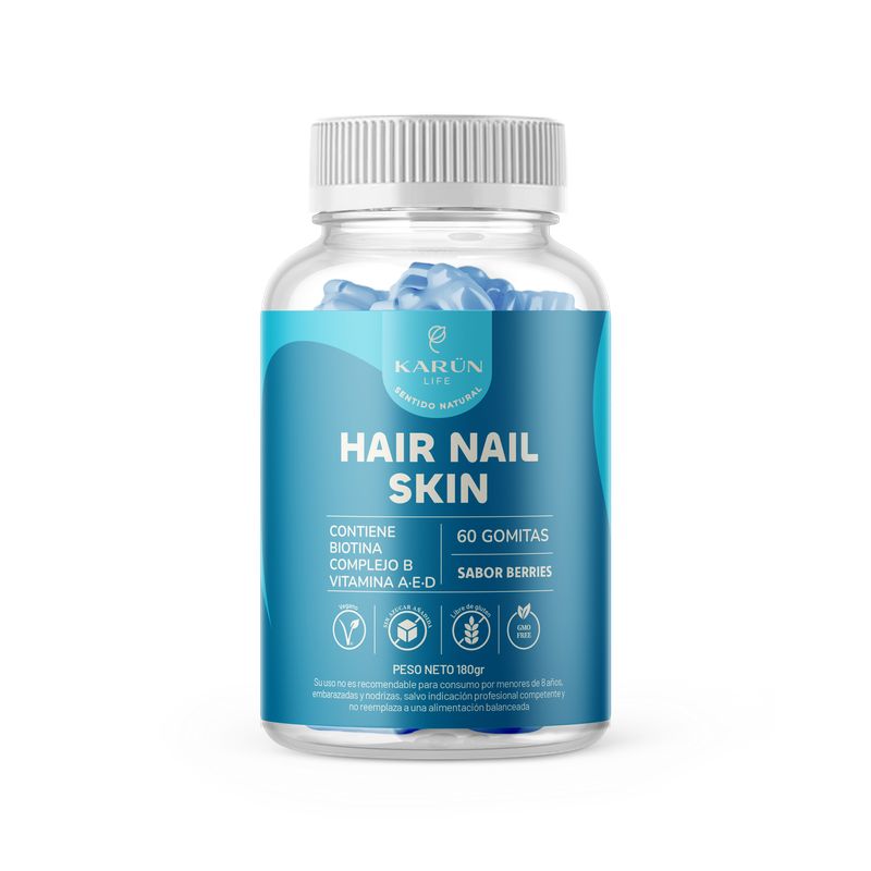 KARUNLIFE - Biotina Hair Nails & Skin Gomitas - Pelo Uñas Piel - 60 Uni Karun Life