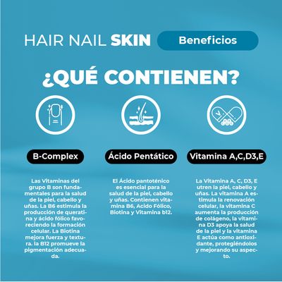 Imagen 2 del producto Gomita Biotina Hair Nails & Skin 60 Un Karun Life