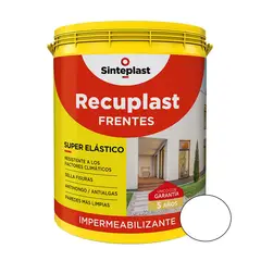 SINTEPLAST - Pintura para Fachadas Impermeable Blanco 10 LT