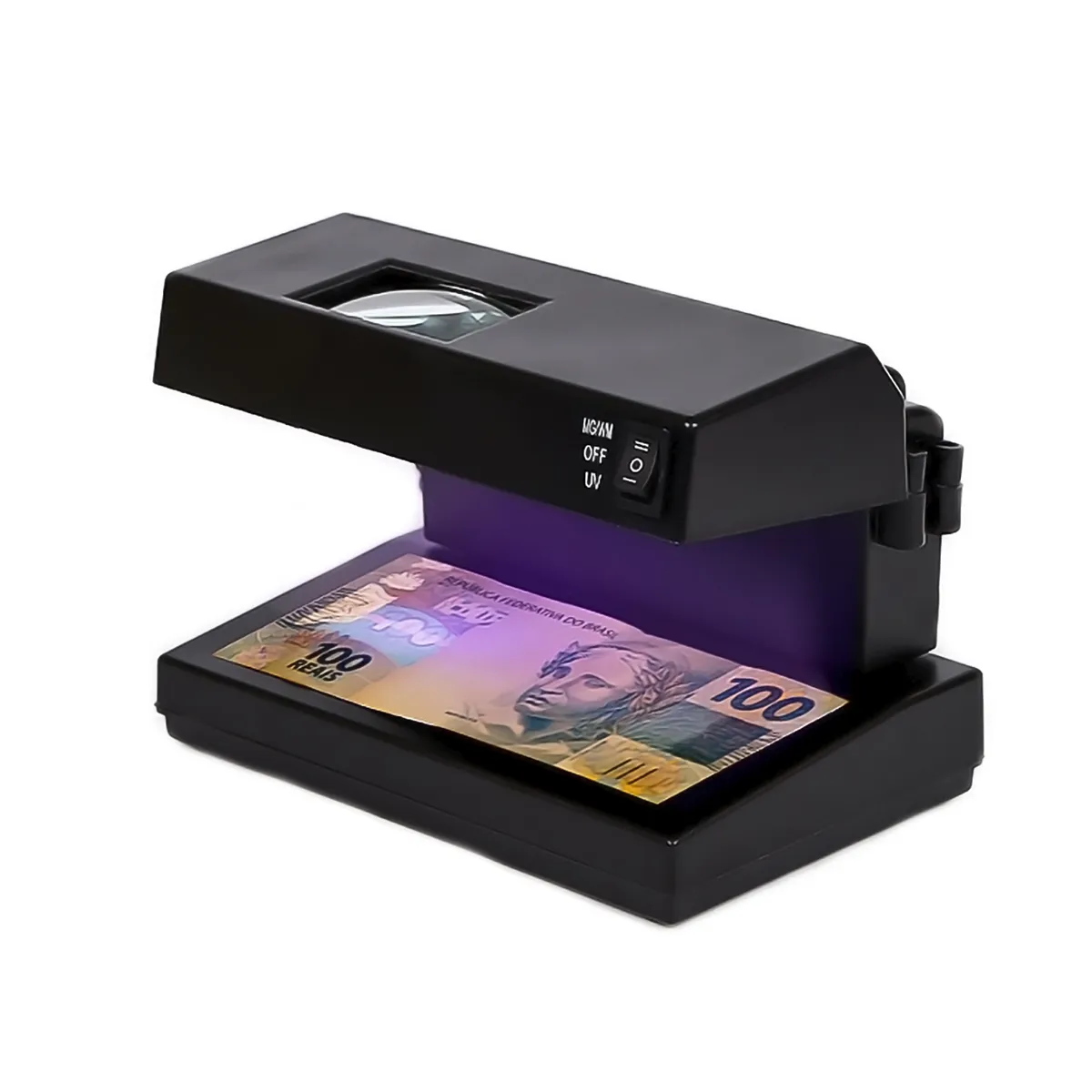 GENERICO - Detector Billetes Falsos Máquina Con Lupa