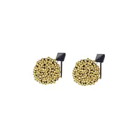 Pack X2 Luces Solares Navidad Guirnalda 10 Metros 100 Led Calido