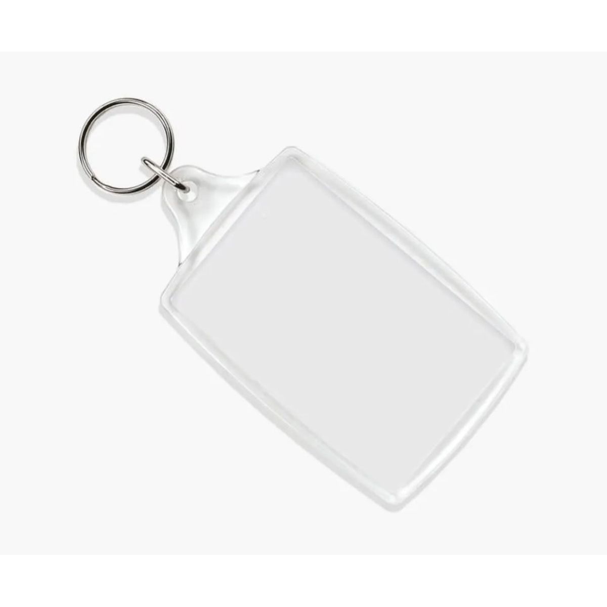GENERICO - Pack 50 Llaveros Acrilico Rectangular Portafoto Publicitario