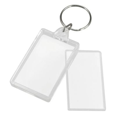 Imagen 2 del producto Pack 50 Llaveros Acrilico Rectangular Portafoto Publicitario