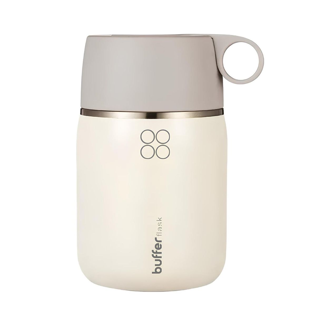 BUFFER FLASK - Termo Comida Liquido One2go Multiproposito 700ml+Cuchara - Crema