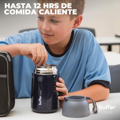 Imagen 2 del producto Termo Comida Y Liquido Multiproposito 630ml +cuchara - Azul