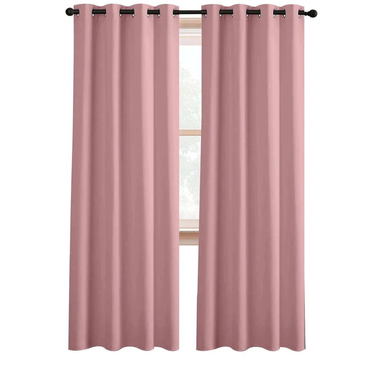 CASATUA - Cortina Semi Blackout Casatua Un Paño 140x220cm Aislante - Rosa