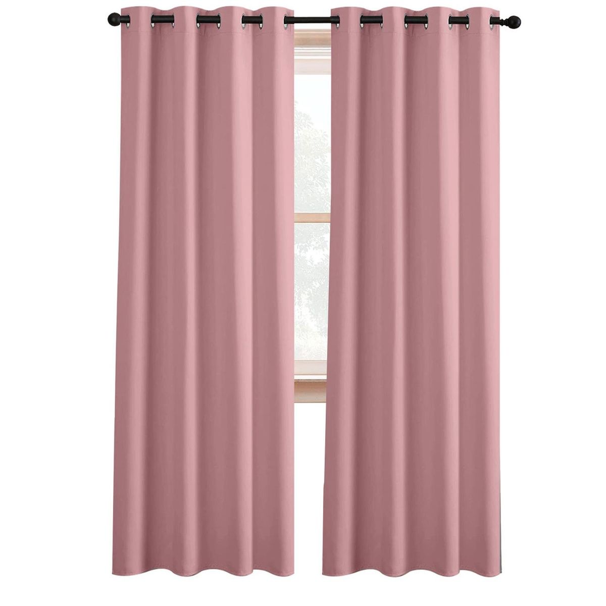 CASATUA - Cortina Semi Blackout Casatua Un Paño 140x220cm Aislante - Rosa