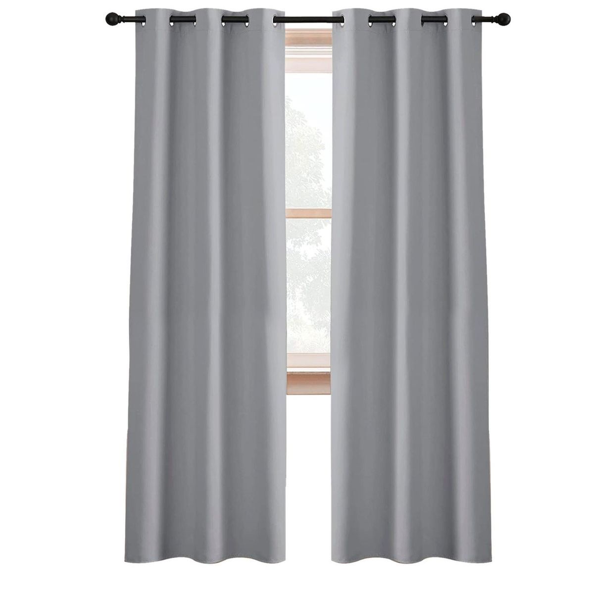 CASATUA - Cortina Semi Blackout Casatua Un Paño 140x220cm Aislante - Gris