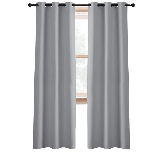 CASATUA - Cortina Semi Blackout Casatua Un Paño 140x220cm Aislante - Gris