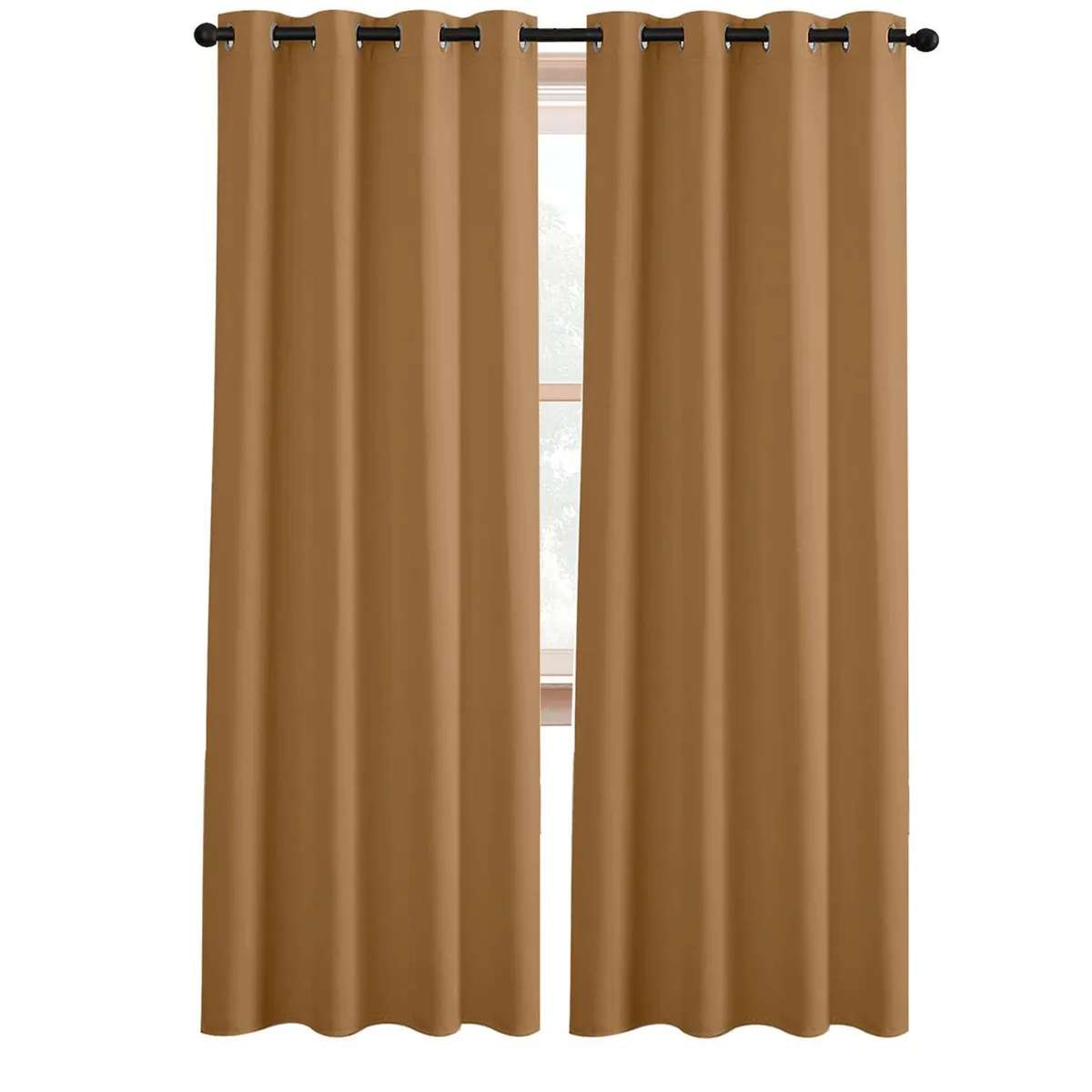 CASATUA - Cortina Semi Blackout Casatua Un Paño 140x220cm Aislante - Cafe