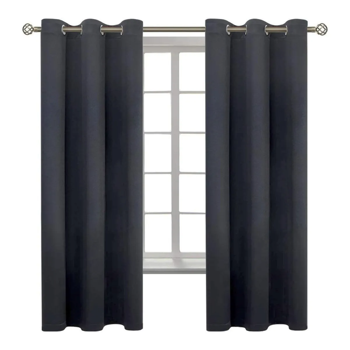 CASATUA - Cortina Semi Blackout Casatua Un Paño 140x220cm Aislante - Gris oscuro