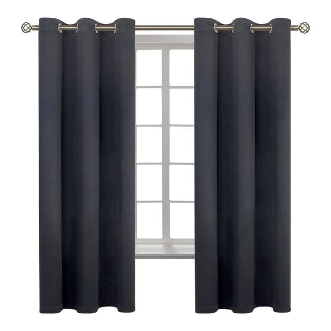CASATUA - Cortina Semi Blackout Casatua Un Paño 140x220cm Aislante - Gris oscuro