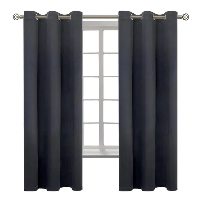 CASATUA - Cortina Semi Blackout Casatua Un Paño 140x220cm Aislante - Gris oscuro