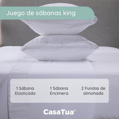 Imagen 2 del producto Sabanas Hotel Ultra Suave - Blanco - king