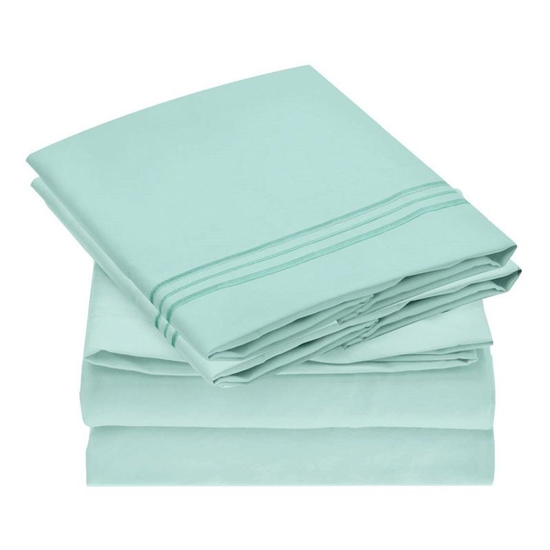 CASATUA - Sabana 1800 Hotel Ultra Suave Funda Bordada - Turquesa - 2 plazas