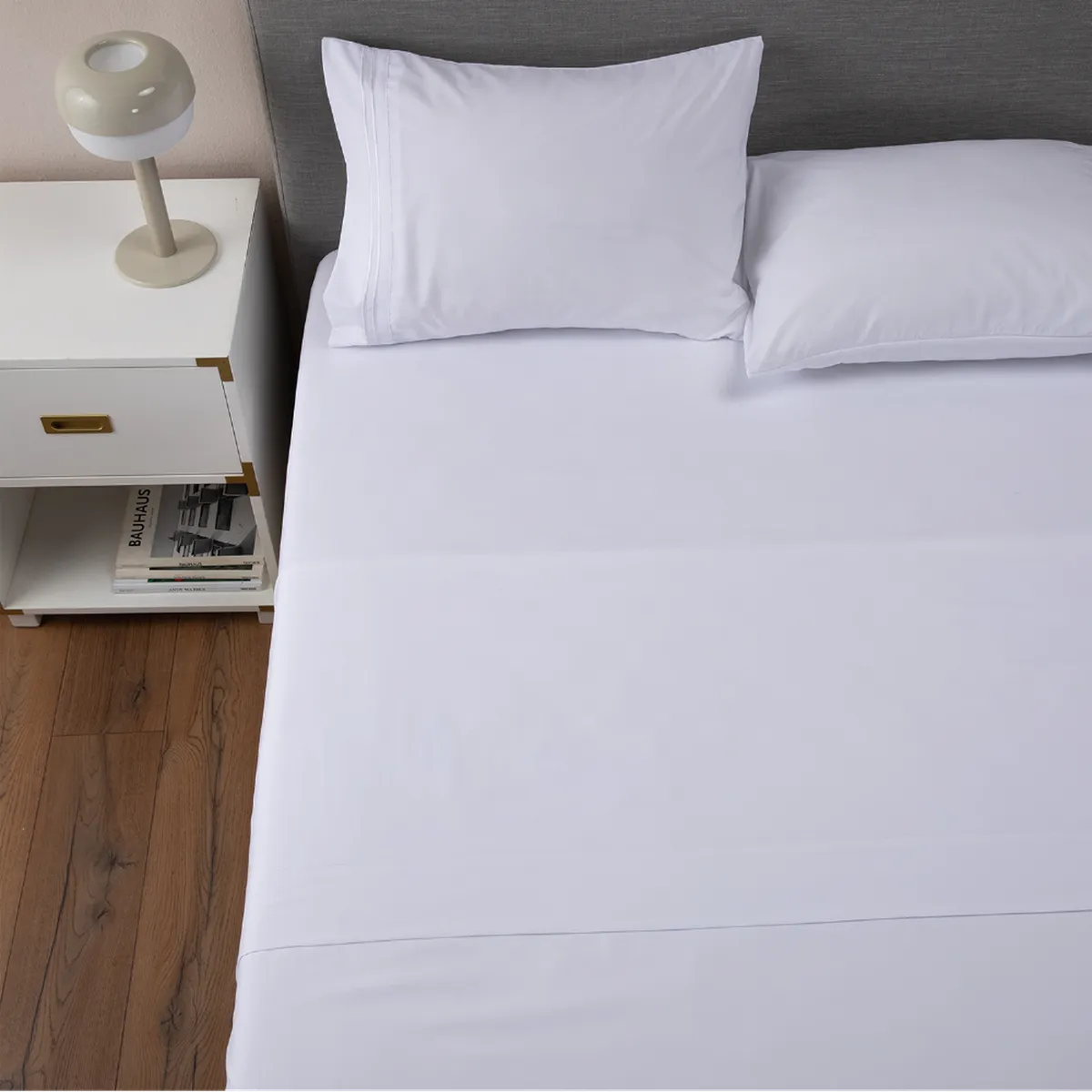 CASATUA - Sabana 1800 Hotel Ultra Suave Funda Bordada - Blanco - 2 plazas