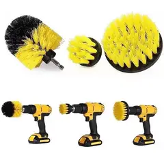 KUANGYE - Set 3 Cepillos Cerda Limpieza No Incluye Taladro Electrico