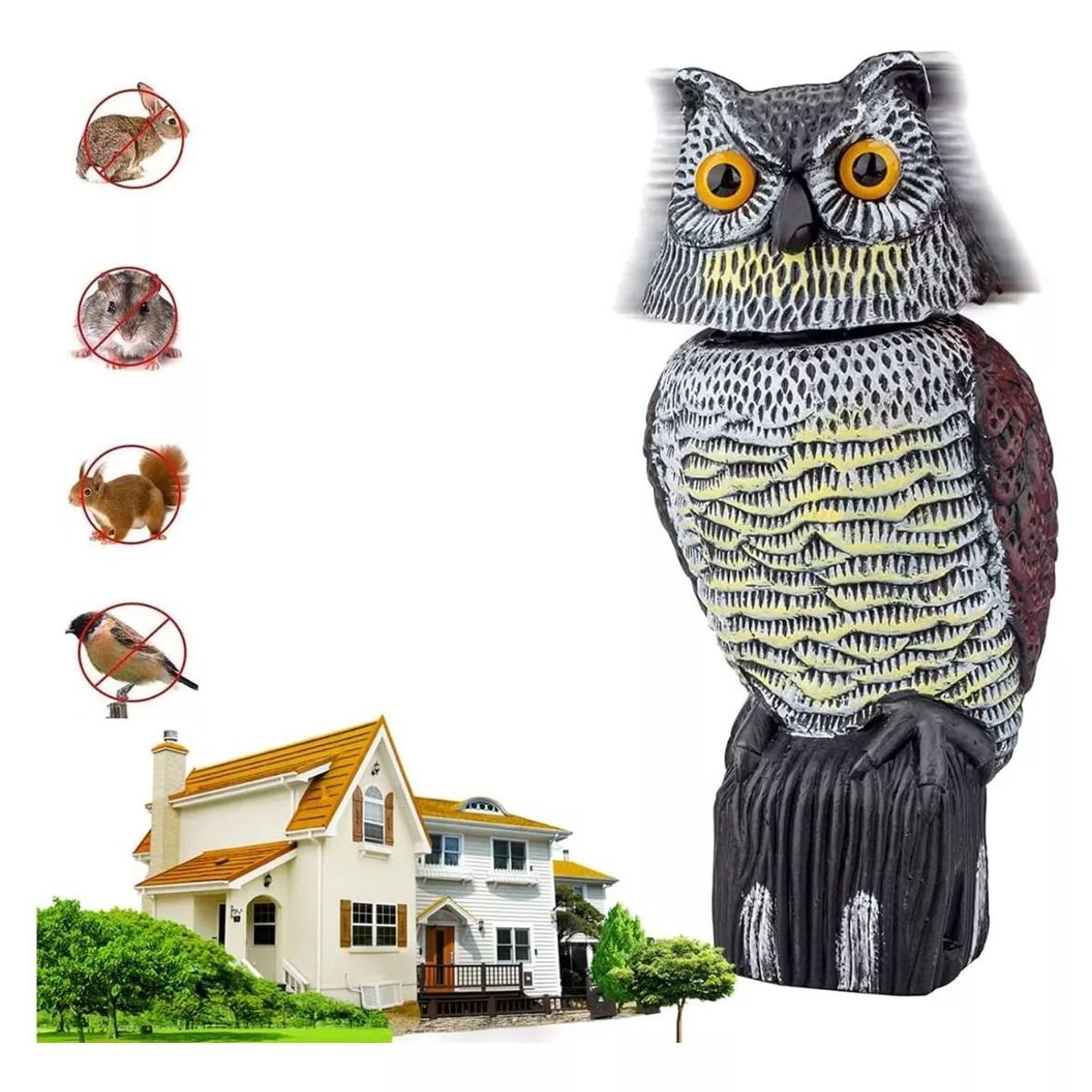KUANGYE - Buho Espanta Palomas Espanta Pajaros