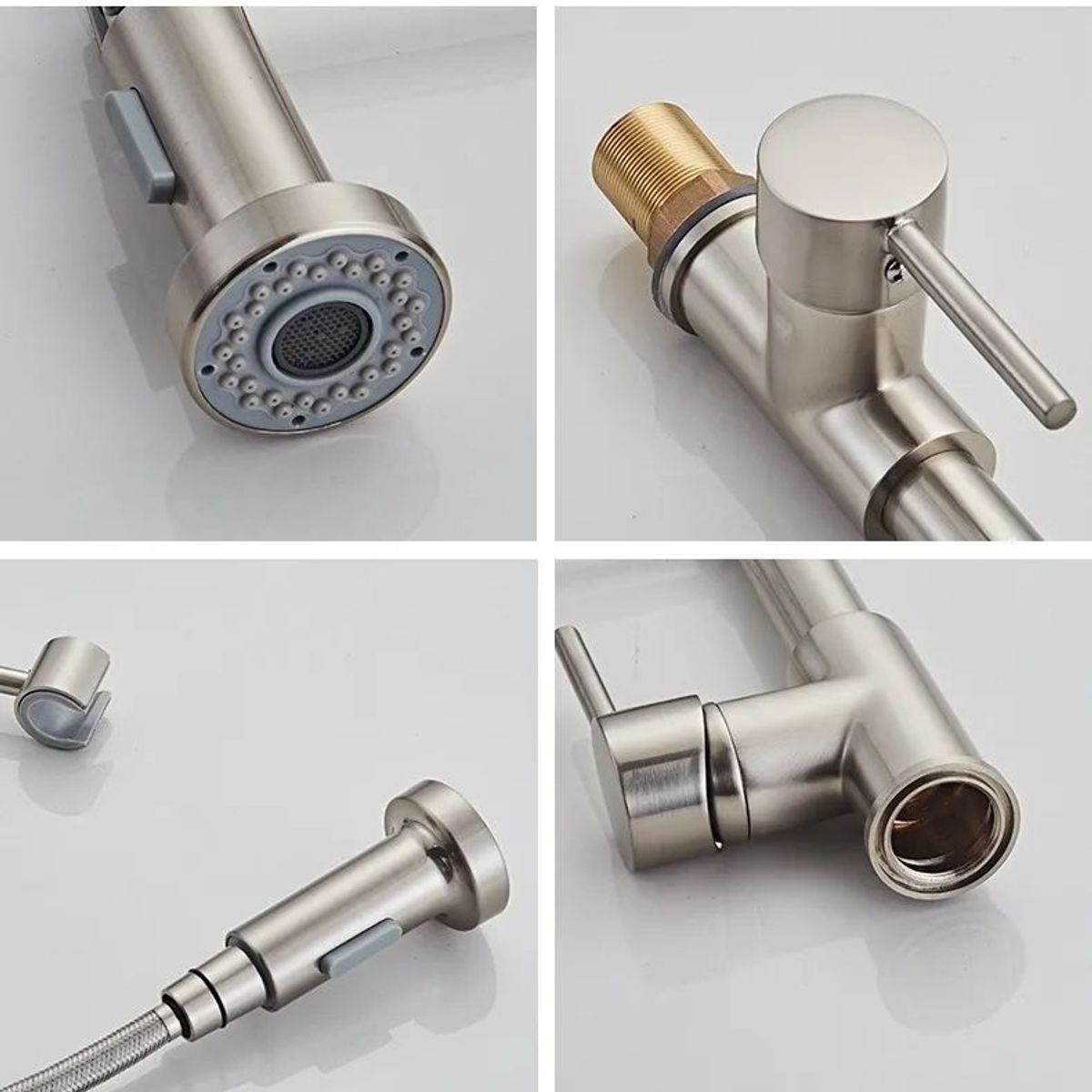 KUANGYE - Grifo Llave Lavaplatos Monomando Cocina Extensible Flexible