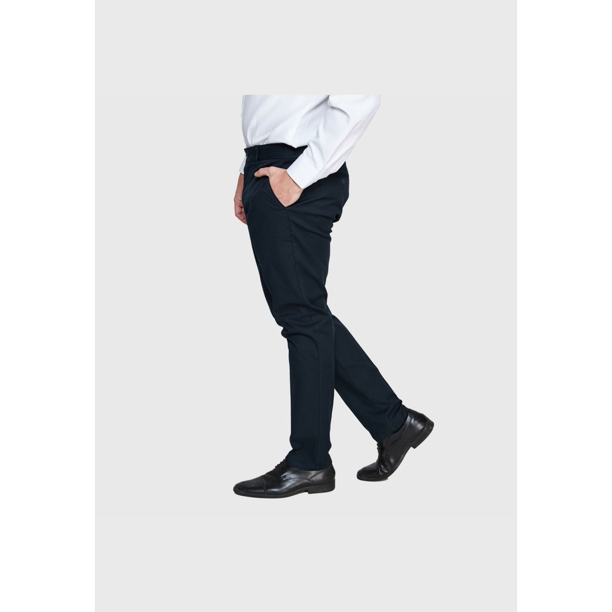 JAYSON - Pantalón Gabardina Spandex Frente Plano Hombre