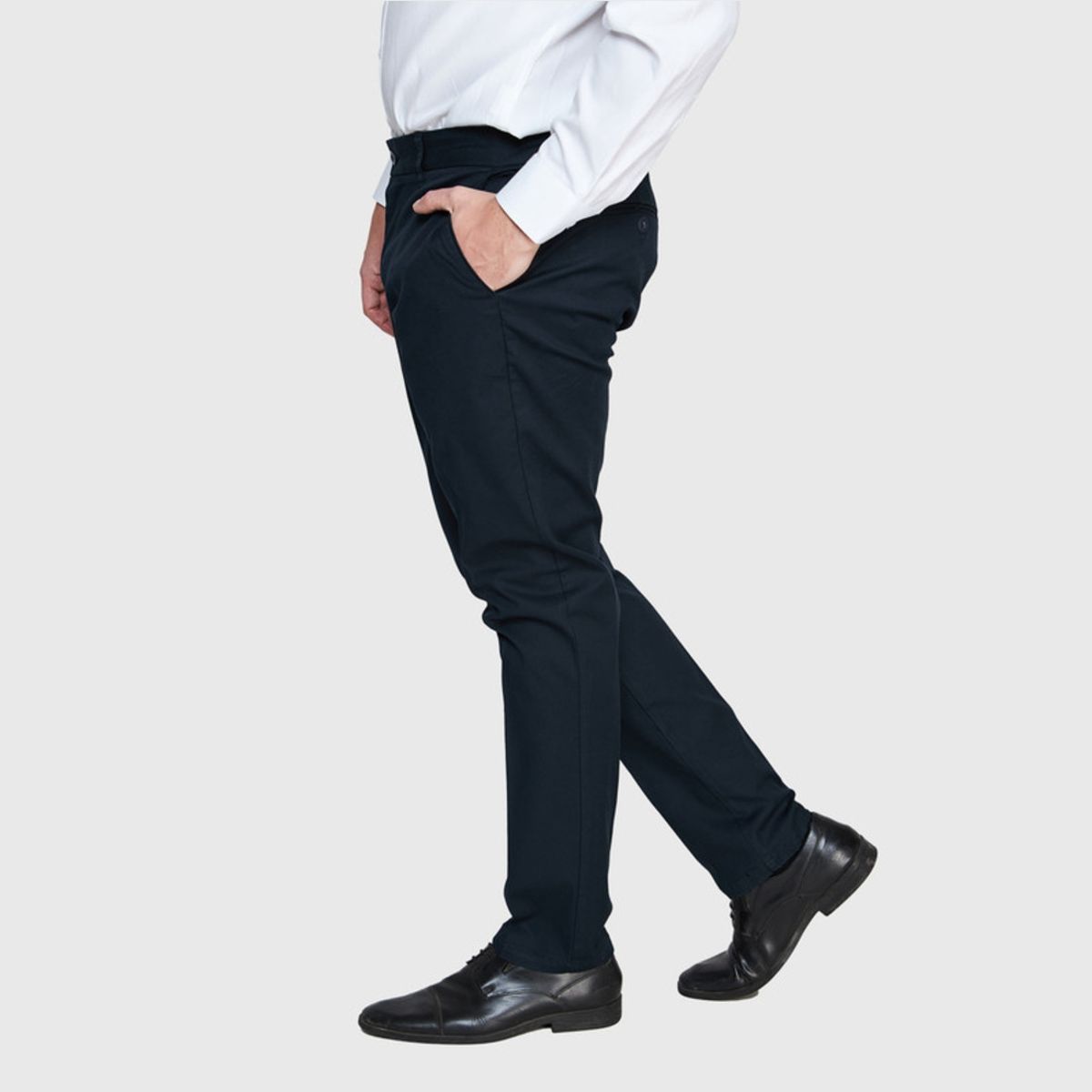 JAYSON - Pantalón Gabardina Spandex Frente Plano Hombre