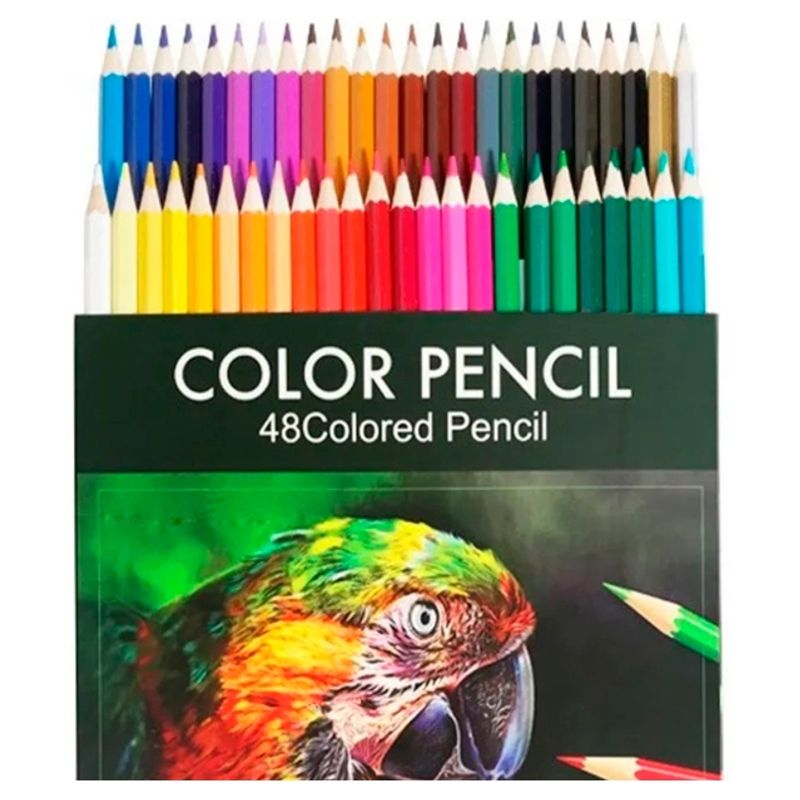 GENERICO - 48 Lápices De Colores Profesionales Madera Calidad