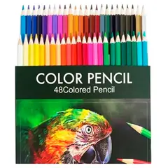 GENERICO - 48 Lápices De Colores Profesionales Madera Calidad