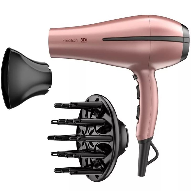 GAMA - Secador De Pelo Gama Bora 3D Therapy Ion Keration Protege Keratina.