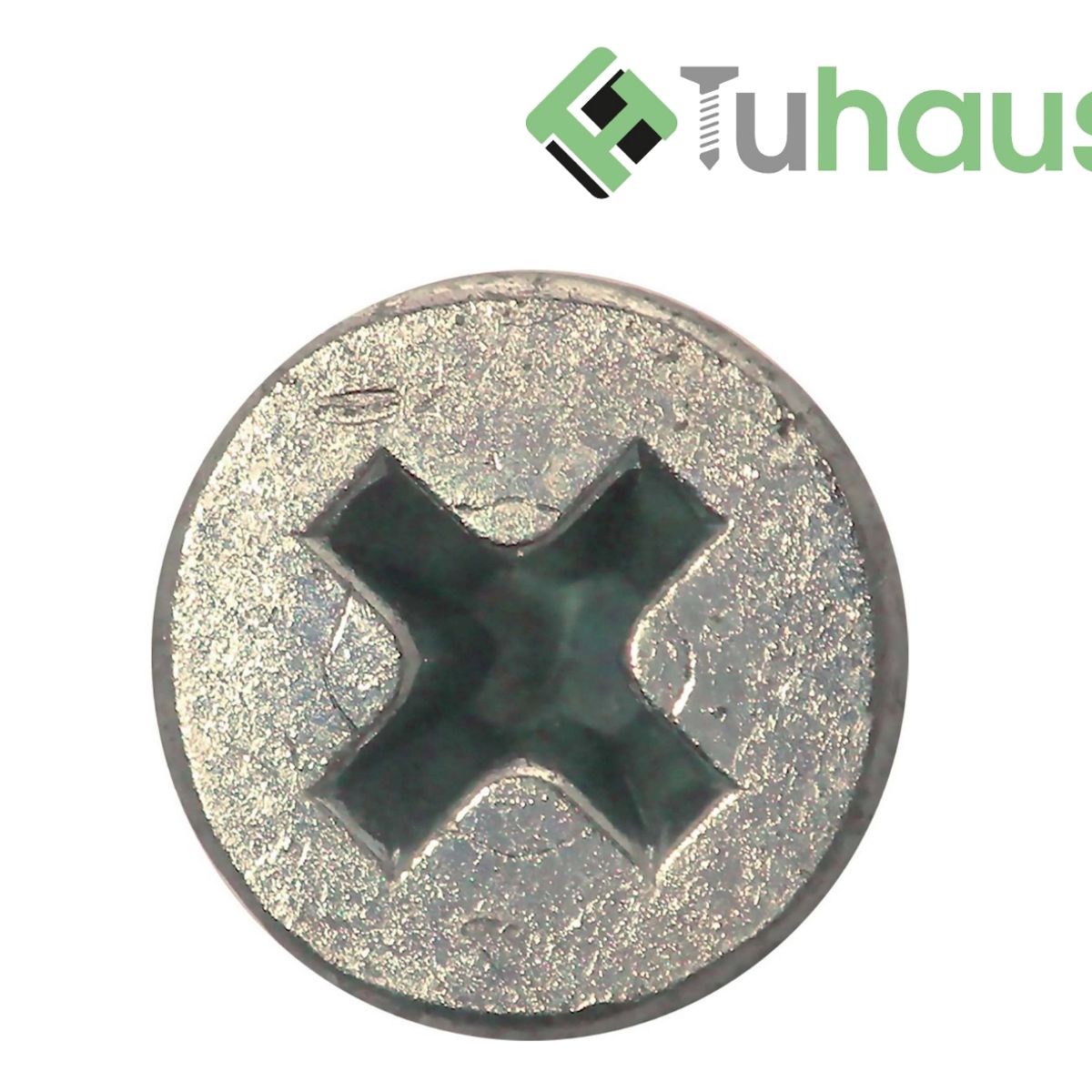 TUHAUS - Tornillo Volcanita CRS 6x2 1/2  pulgadas Zincado - Caja de 100u