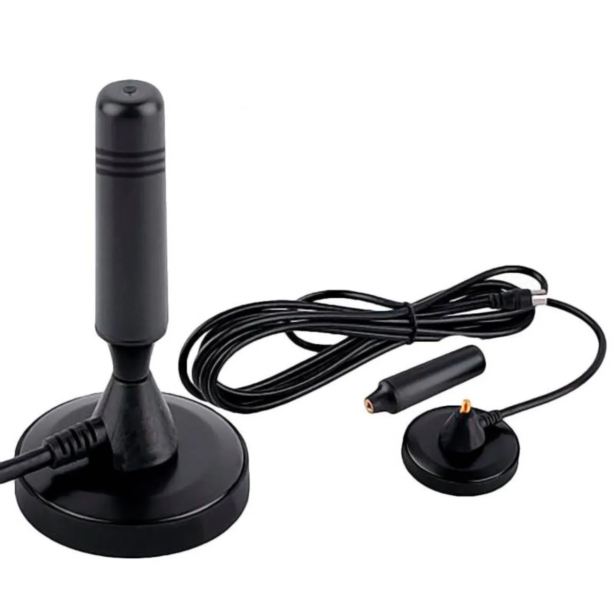 GENERICO - Antena Hd Tv Digital Abierta Tvd Interior Coaxial Con Iman